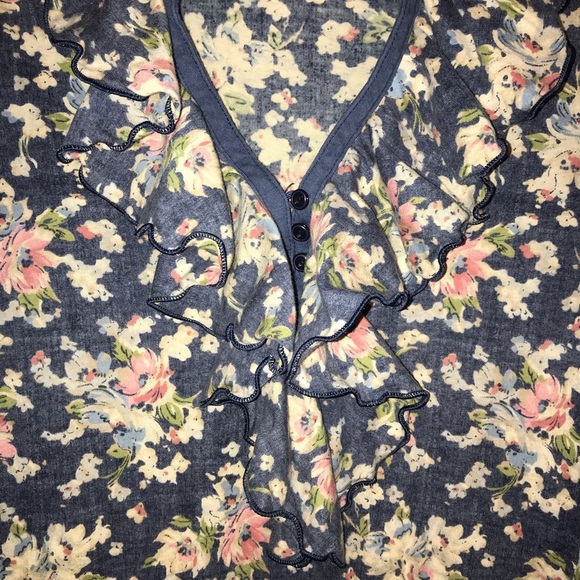 Ralph Lauren floral ruffle top - Picture 2 of 5